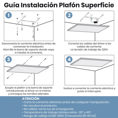 1773 - PANEL SUPERFICIE 120x30 - INSTALACION