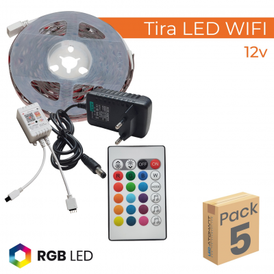 1734 - LED STRIP 12V WIFI REMOTE - PACK05